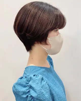ショート 石山 /切りっぱなしボブのヘアスタイル