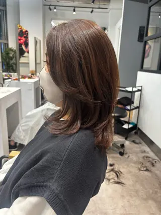 セミロング カラー レイヤー/メンズ🥑 マエダアズミ🥑のヘアスタイル