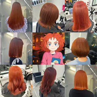 カラー 🍊暖色/ボブヘア chihiro🌼ོのヘアスタイル