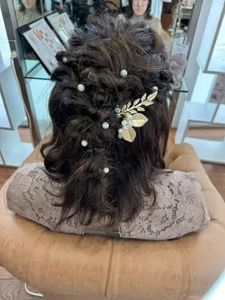 ミディアム ヘアアレンジ ERI/酸性スト レート/ヘアセットのヘアスタイル