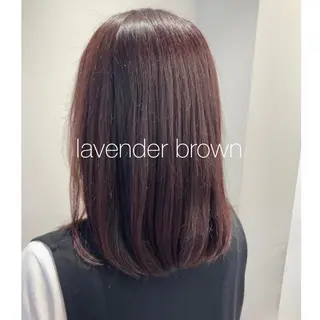 ミディアム カラー さかもと あかりのヘアスタイル