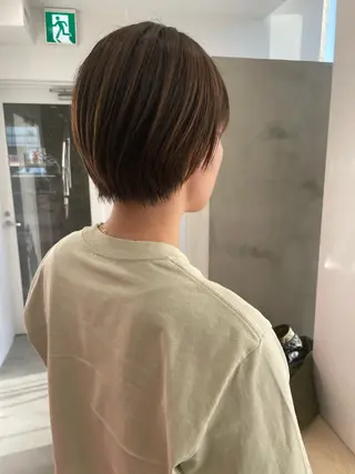 ショート カラー DECORA SORAN【本川越】所属・韓国/顔周り/ボブ/ ショート/大川陽太のヘアスタイル