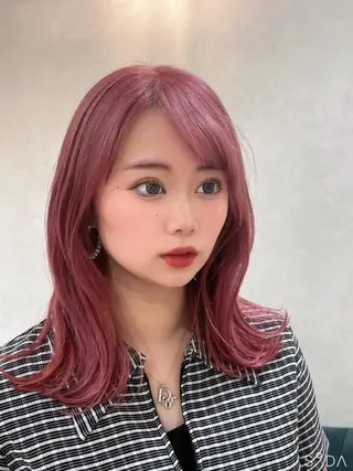 ミディアム カラー Lond  mare 🦋ayana🦋のヘアスタイル