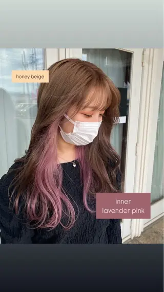 ロング カラー 🫧赤み消しカラー nanami🫧のヘアスタイル