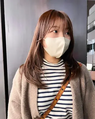 ミディアム カラー カラー系/カット特化 🟠オオタキマサシのヘアスタイル