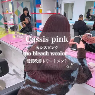 ロング カラー ダメージレスハイ トーン💖kanonのヘアスタイル