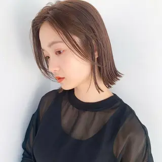 ショート カラー 🌱小顔ヘア/ボブ ミディアム/双葉🌱のヘアスタイル