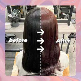 ミディアム 無料カットモデル ユナのヘアスタイル