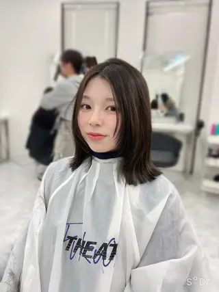 ミディアム MOE 福岡韓国ヘア✧︎のヘアスタイル