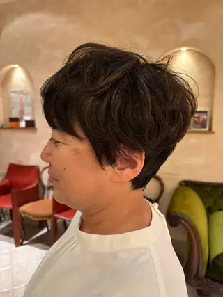 ショート 田内 満里奈のヘアスタイル