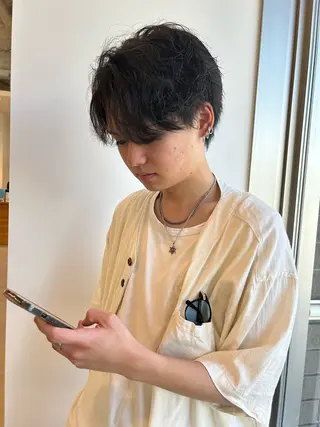 メンズ カナ️🎀 ハイトーン/エクステのヘアスタイル