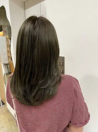 ミディアム 坂田 春樹のヘアスタイル