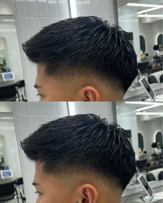 ショート メンズ onyx所属・表参道/フェード・ メッシュ・ハイトーンのヘアスタイル