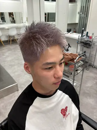 カラー メンズ パーマ/カラー ブリーチ/廣田歩のヘアスタイル