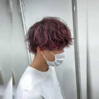ショート カラー パーマ ヘアアレンジ メンズ キッズ ネイル マツエク・マツパ アイブロウ Ali'i men's salon所属・パーマ、カラー特化 園田翔大のヘアスタイル