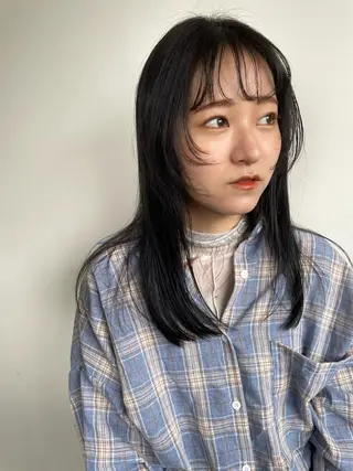 ロング カラー silo所属・silo MOKA 顔周りカット🦦のヘアスタイル