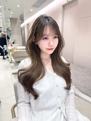 ロング カラー 韓国ヘア/レイヤー/ 顔まわり/りょーとのヘアスタイル