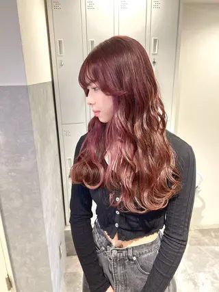 ロング カラー TOMONA👑 GiseL梅田店のヘアスタイル