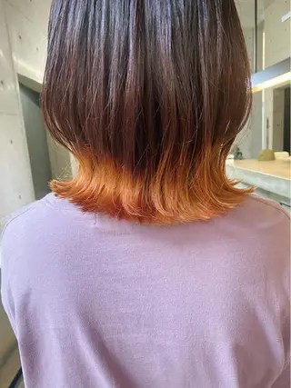 ミディアム カラー ヘアアレンジ son hair HIROEのヘアスタイル