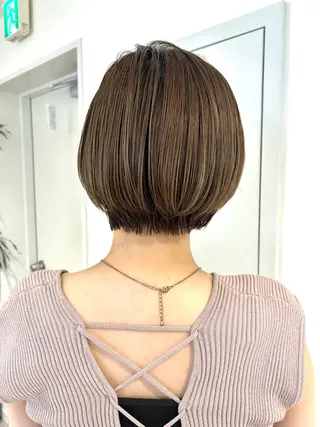 ショート 大人レイヤー/美髪 縮毛矯正taigaのヘアスタイル