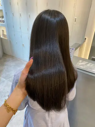 ロング カラー 中村 かおりのヘアスタイル