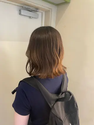 ミディアム MASHIRO💎 透明感カラー/カットのヘアスタイル
