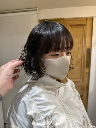 パーマ 中澤 眸乃のヘアスタイル