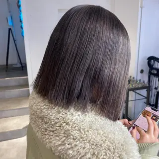 ショート カラー 酸性ストレート・ メンズ 三原 楊子のヘアスタイル