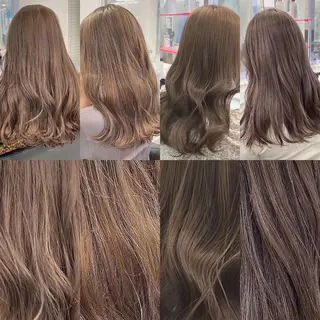 ロング カラー ✨透明感、艶髪ヘア✨ 韓国ヘア特化💖のヘアスタイル
