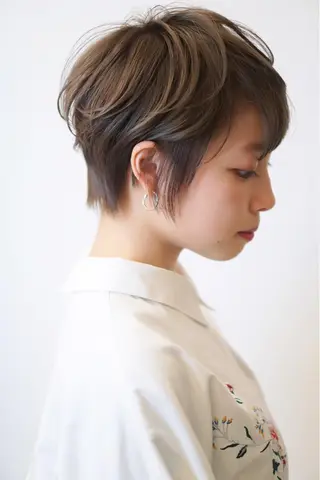 ショート カラー ディレクター ノナカのヘアスタイル