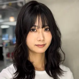 ミディアム 阿倍野/髪質改善 /縮毛矯正/坪田幸広のヘアスタイル