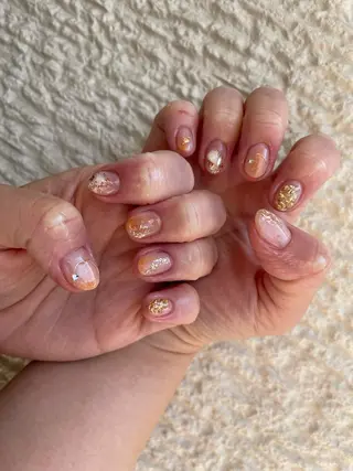 ロング カラー ヘアアレンジ キッズ ネイル マツエク・マツパ アイブロウ 福田 加奈のネイルデザイン