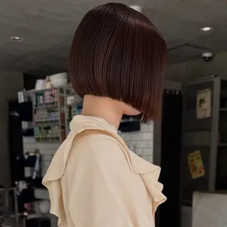 ショート ボブ/ショートボブ/ 岡山駅/別曽遥也のヘアスタイル