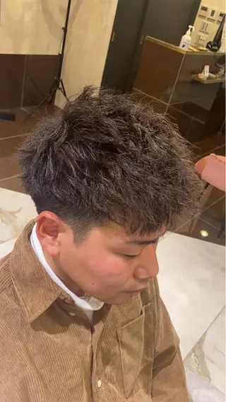 ショート パーマ メンズ CIEL天六店 三上春のヘアスタイル