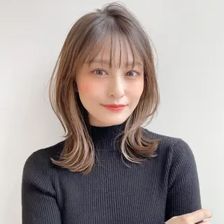 ミディアム カラー 宮本 聖希のヘアスタイル