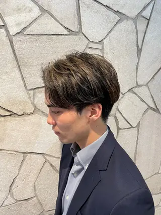 カラー メンズ 透明感カラー🧡🌿 Mioのヘアスタイル