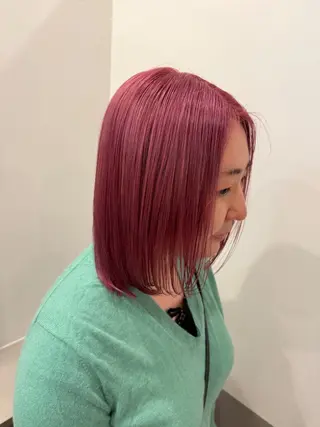 ミディアム カラー dogstar加藤翔 太登戸/向ヶ丘遊園のヘアスタイル