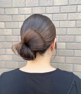 セミロング カラー ヘアアレンジ GiseL アンリのヘアスタイル