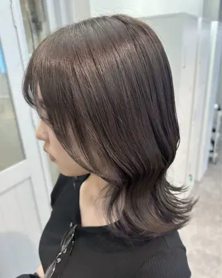 ミディアム 🫧透明感ワンカラー 🫧mio 🫧のヘアスタイル