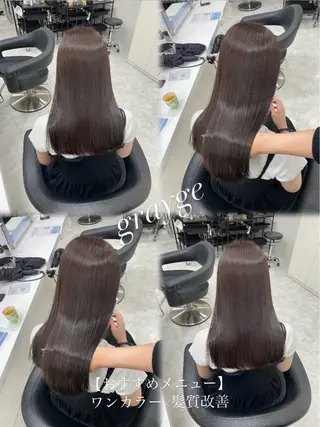 セミロング Ella所属・nana【艶髪】/ レイヤー/縮毛矯正のヘアスタイル