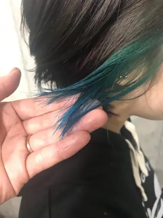 ショート カラー パーマ ヘアアレンジ メンズ キッズ ネイル マツエク・マツパ サロンドミルク 原宿のヘアスタイル