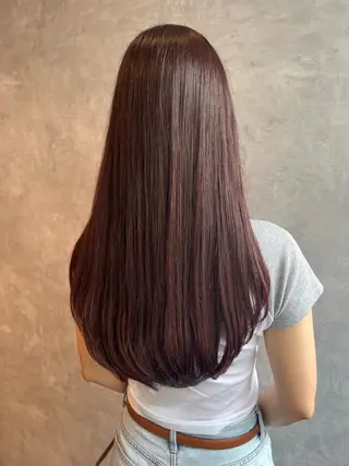 セミロング カラー ill【イル】天神西通り店所属・髪質改善縮毛矯正/暖 色カラー/ウエダカナのヘアスタイル