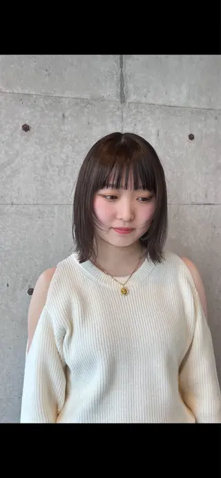 ミディアム ベージュカラー/ 新潟/万代/なお🎀のヘアスタイル