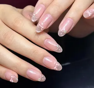 ネイル By moonネイル 🌷ワンホン/韓国風のネイルデザイン