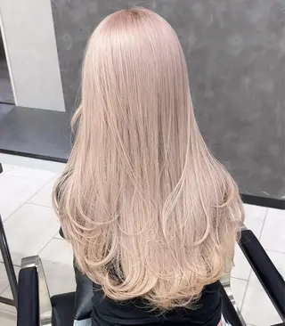 ロング カラー Kvell&Co.所属・ミルクティー💞 ハイトーン/emaのヘアスタイル