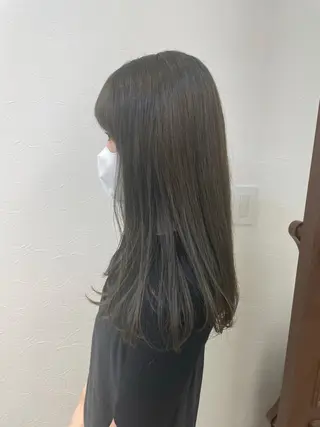 セミロング カラー puf/ rinaのヘアスタイル