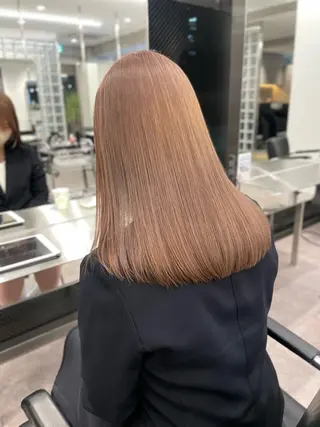 セミロング カラー ミルクティーベージュ 🩰🤎miharuのヘアスタイル