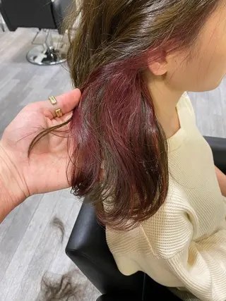 ロング カラー unpeu hair 二条所属・先着1名様限定 カット無料のヘアスタイル