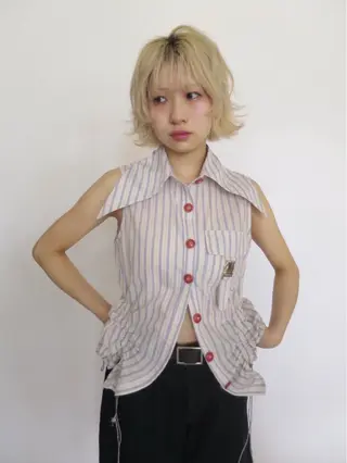 ミディアム にこ /iciのヘアスタイル