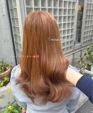 セミロング イチセ ユキのヘアスタイル